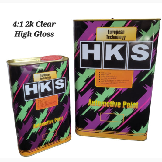 HKS 5 Litre 2k Clear and hardner Kit 4:1 Speed Clear