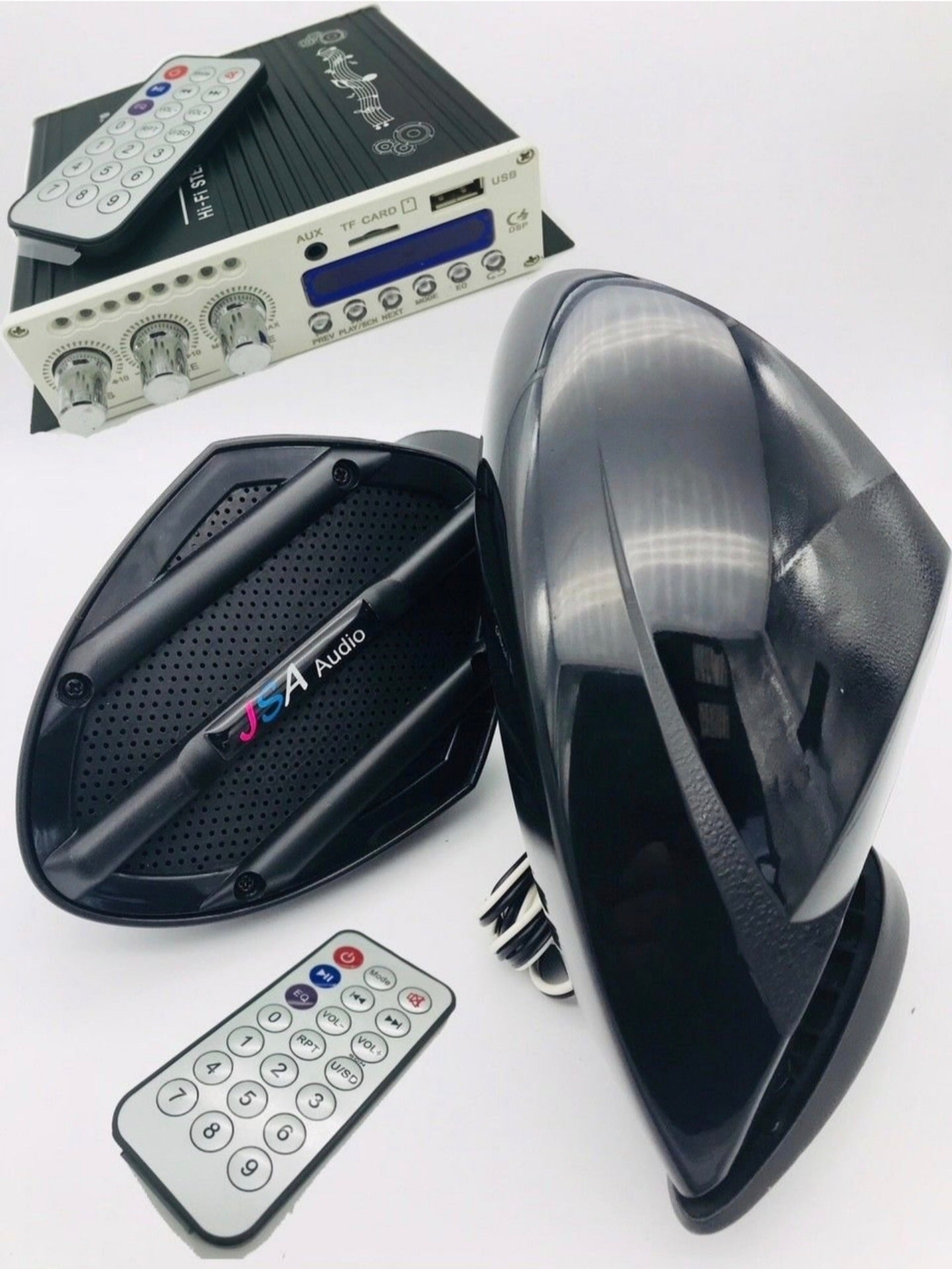 Jetsound Mirror Style Jetski Speakers + BT Amp (Intl)