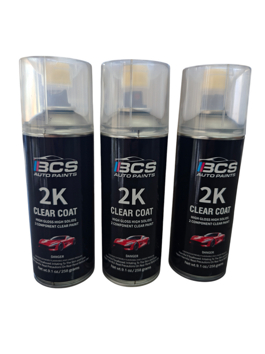 2K HS Super High Gloss Activated Aerosol Clear - Gloss 3 X cans