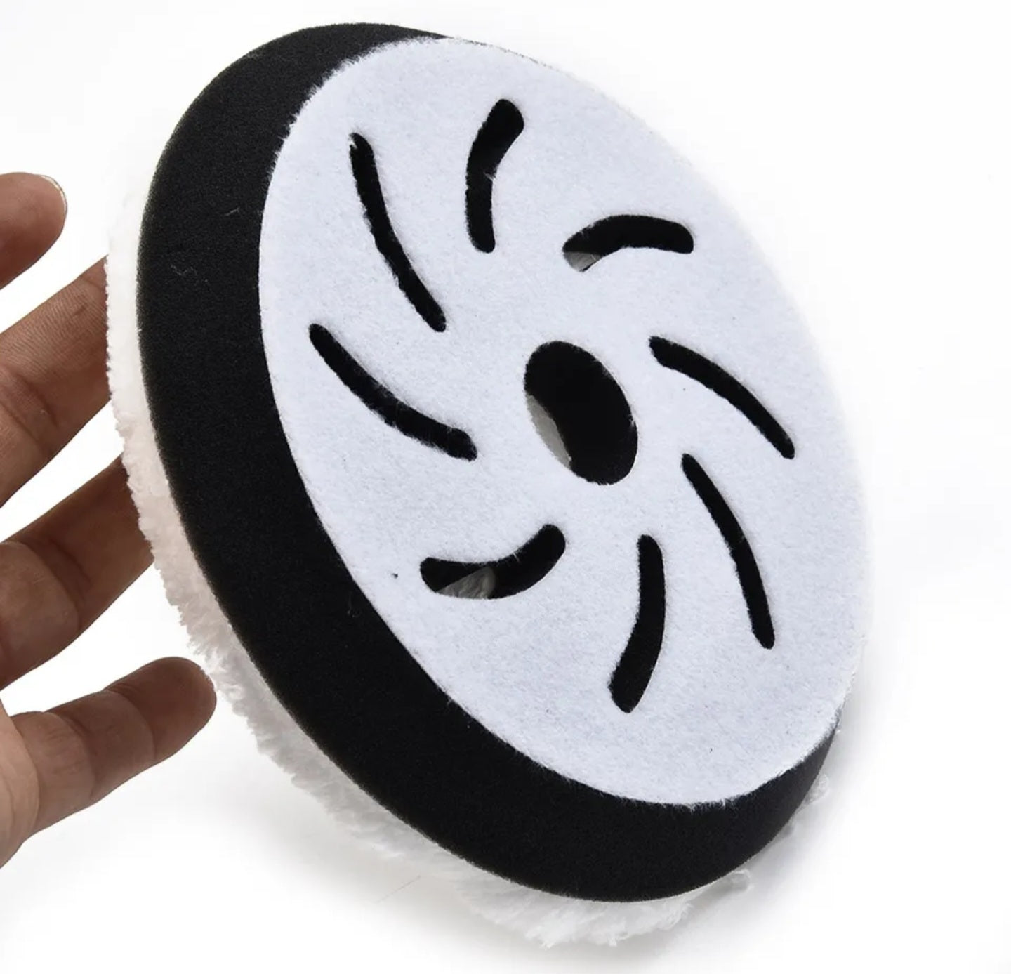 5" Wool Buffing Pad velcro - Polishing