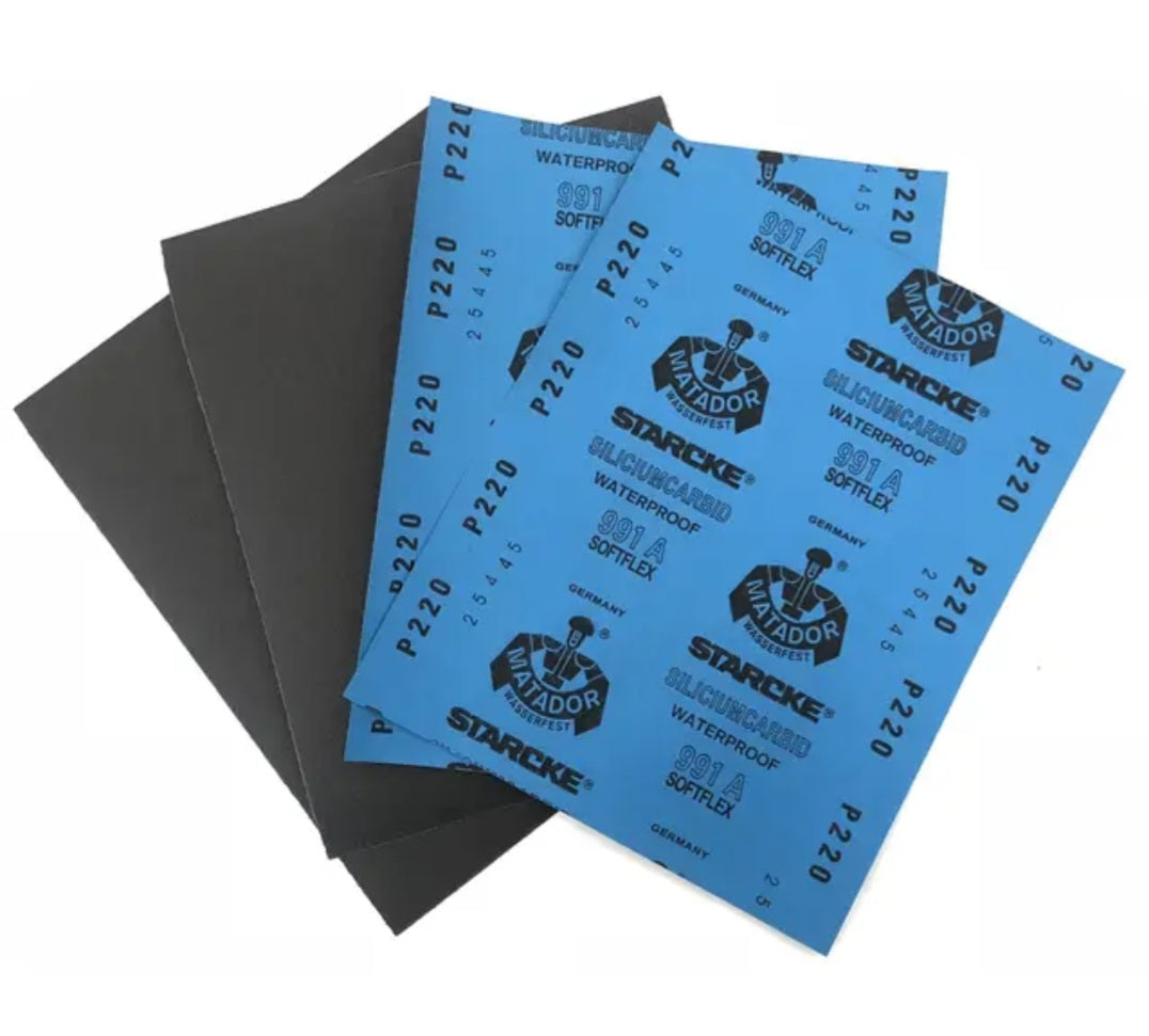 50 Sheets Pack 3m / Matador Wet & Dry Sandpaper Sheets Auto Sand Paper