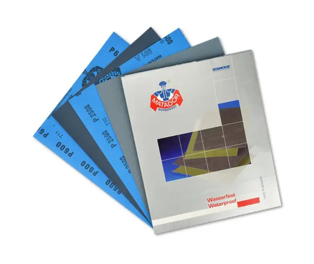 50 Sheets Pack 3m / Matador Wet & Dry Sandpaper Sheets Auto Sand Paper