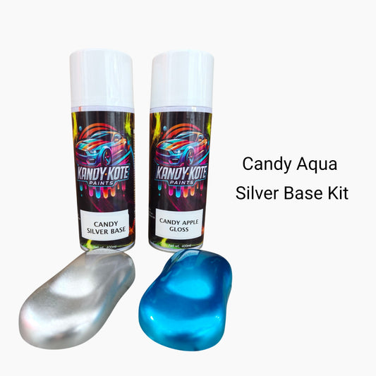 Kandy Kote Aerosol Paint Kit Candy 1K Super Gloss Top Coat ( Candy Aqua Teal )