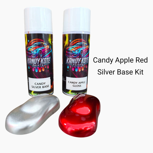 Kandy Kote Aerosol Paint Kit Candy 1K Super Gloss Top Coat ( Candy Apple Red )