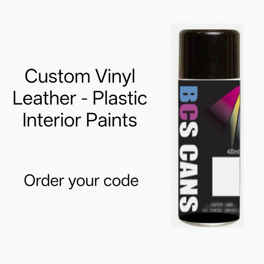 Custom Trim Paint Made To code - Interior Vinyl Plastic Leather