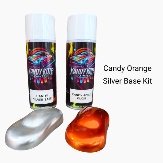 Kandy Kote Aerosol Paint Kit Candy 1K Super Gloss Top Coat ( Candy Orange )