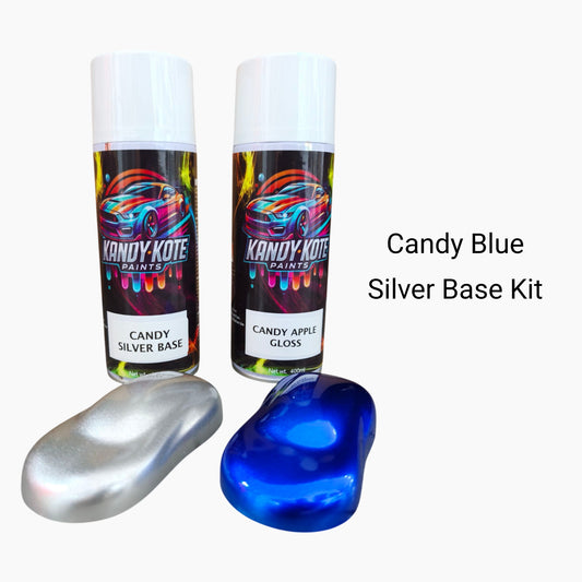 Kandy Kote Aerosol Paint Kit Candy 1K Super Gloss Top Coat ( Candy Blue )