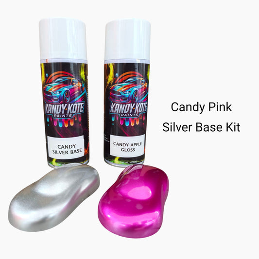 Kandy Kote Aerosol Paint Kit Candy 1K Super Gloss Top Coat ( Candy Pink )