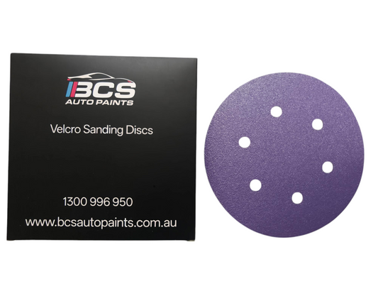 6" 150mm #80 - #2000 Ceramic Purple Sanding Disc 5pc Sandpaper