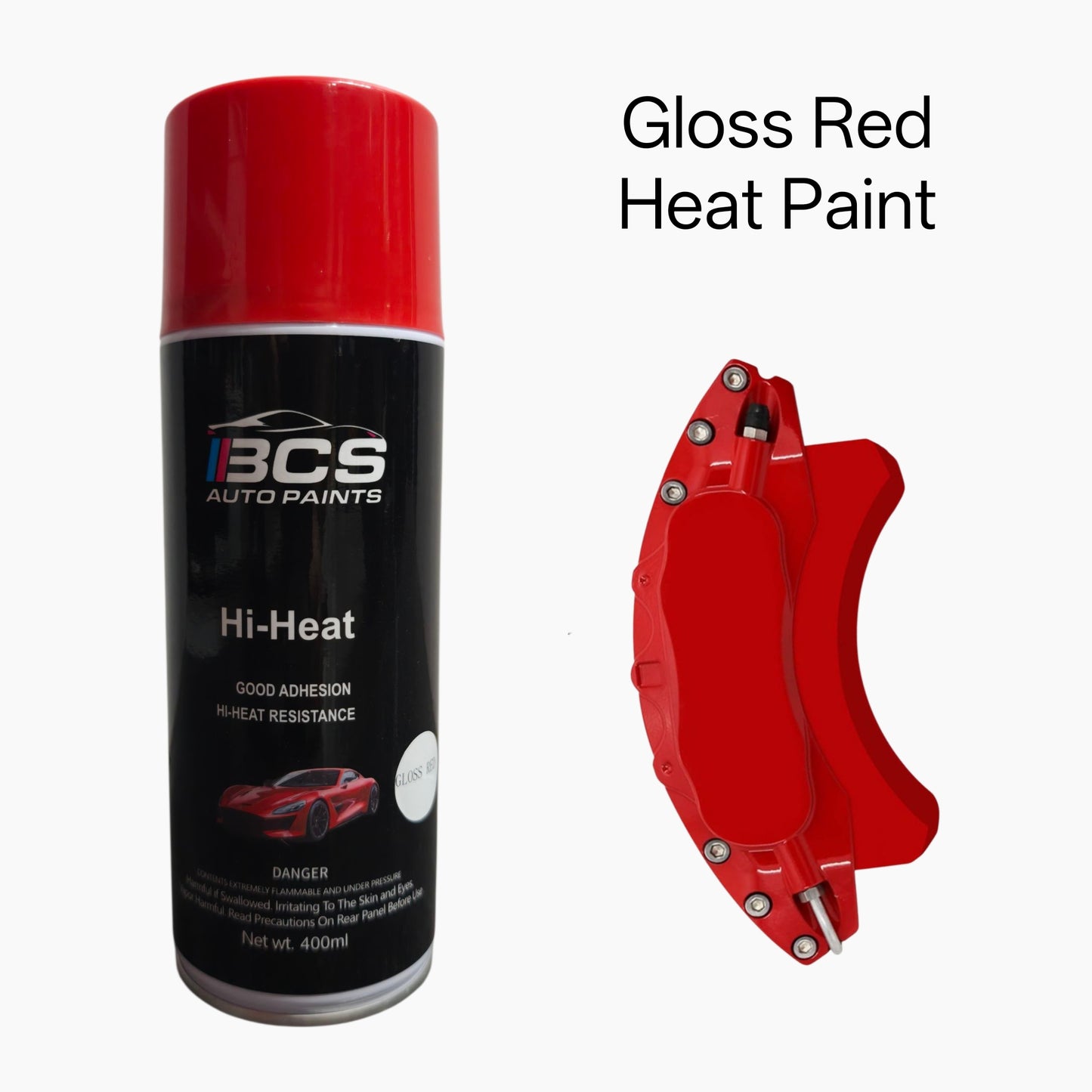 Gloss Red Brake Engine Caliper Heat Paint 400ml Aerosol