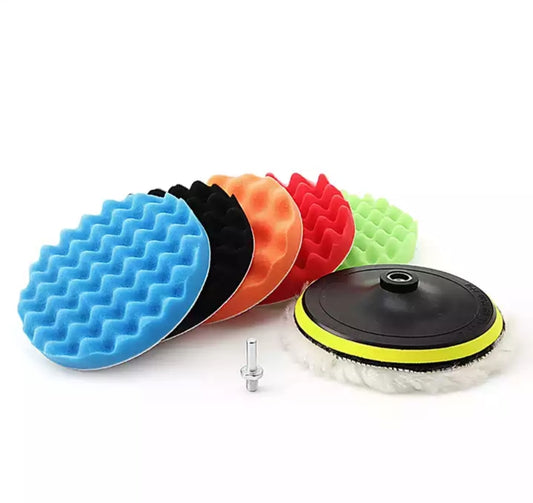 7PCE Buffing Pad Kit - Polishing 5"