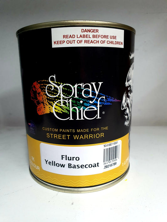 1L Spray Chief Fluro Yellow Base Paint