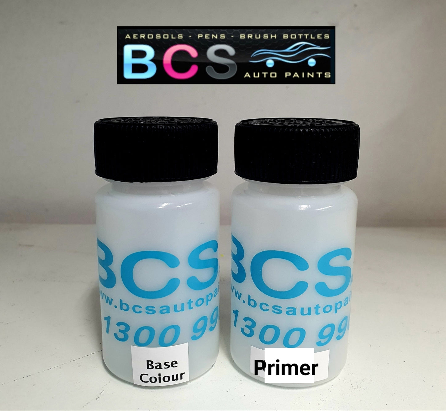 Base Colour & Primer 50ml Brush Bottle Touch Up Paint Kit