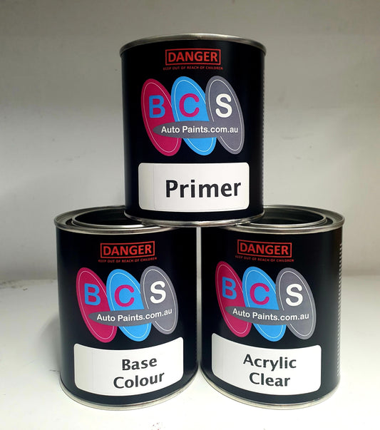 1 Litre Base Colour - Primer - Acrylic Clear Kit