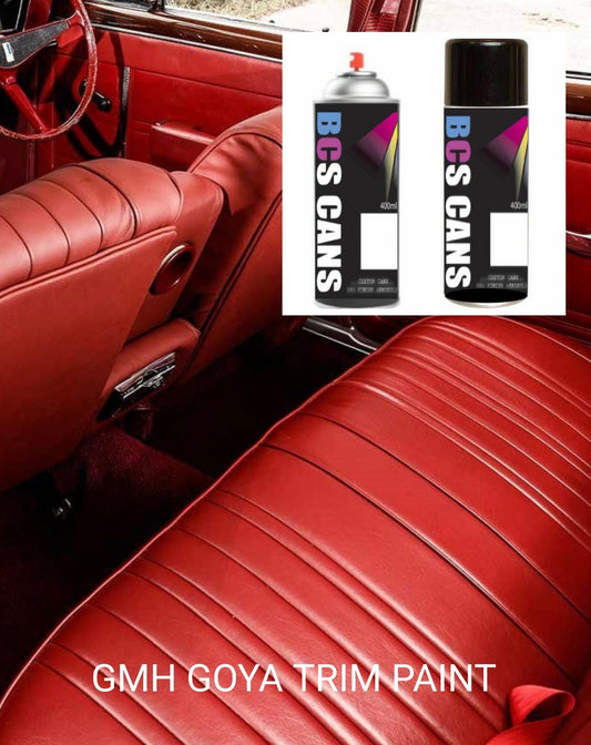 HG HK HT GTS GMH HOLDEN  Vinyl Trim Paint - Goya red interior 400ml Aerosol