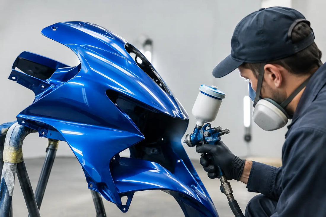Motorcycle Fairing Repaint Done Properly