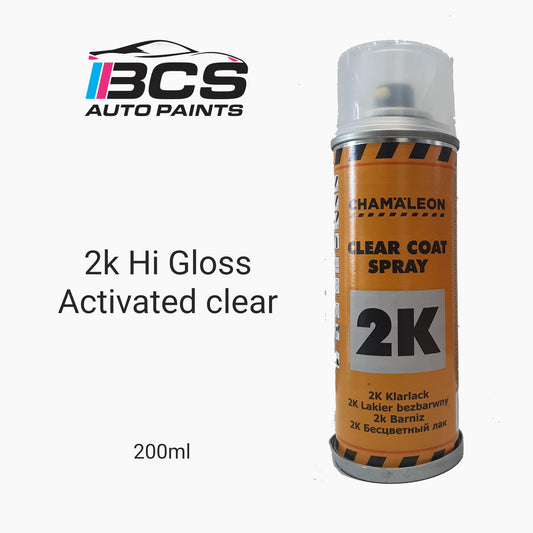 200ml 2K Activated Aerosol Clear - Gloss