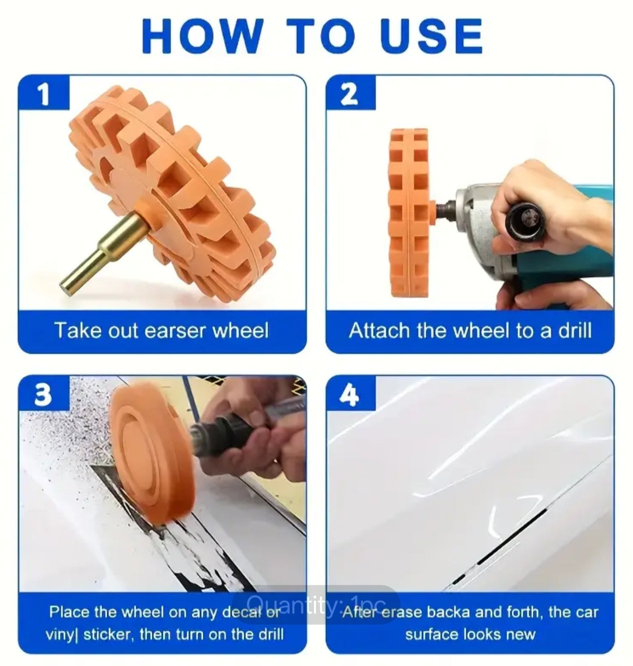 Caramel wheel Decal Glue Remover Stripper