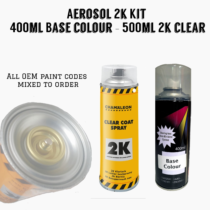 thumbnail image 2 of Tailored Paint 2K HS Clear Lacquer Aerosol – 400ml, Petrol/Scratch Resistant, Fast Drying 2 of 6