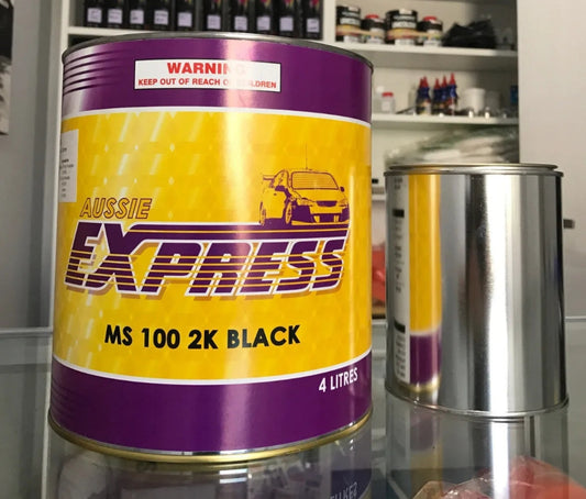 6 Litre MS100 2K Black Industrial Paint Kit