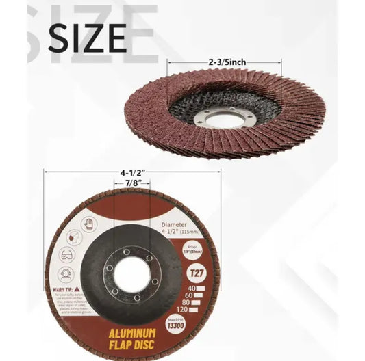 Abrasive Tools 4.5inch Abrasive Flap Wheel
Aluminum Oxide Flap Disc Polishing Abrasive