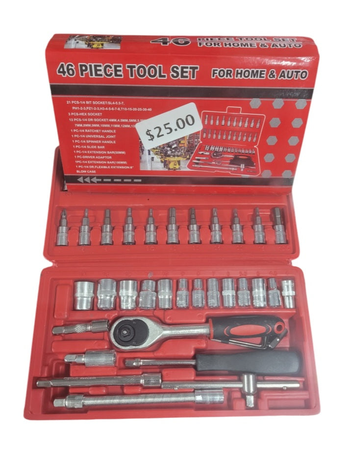 46 Piece Socket Tool Set