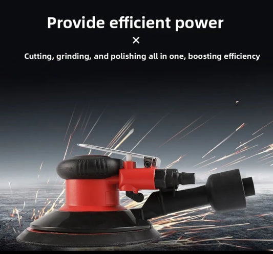 Professional Air Orbital Palm Sander 5" 125mm Dual Action with Vacuum Hose