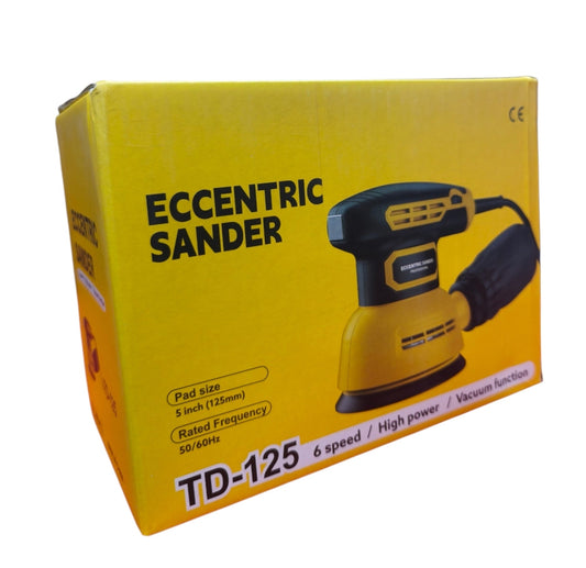 Electric 240V Professional Air Orbital Palm Sander 5" 125mm Dual Action