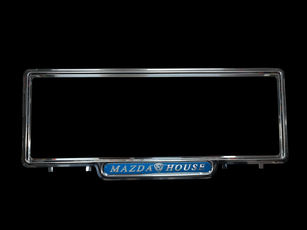 Genuine Retro MAZDA HOUSE  Classic License Plate  Covers - Pair