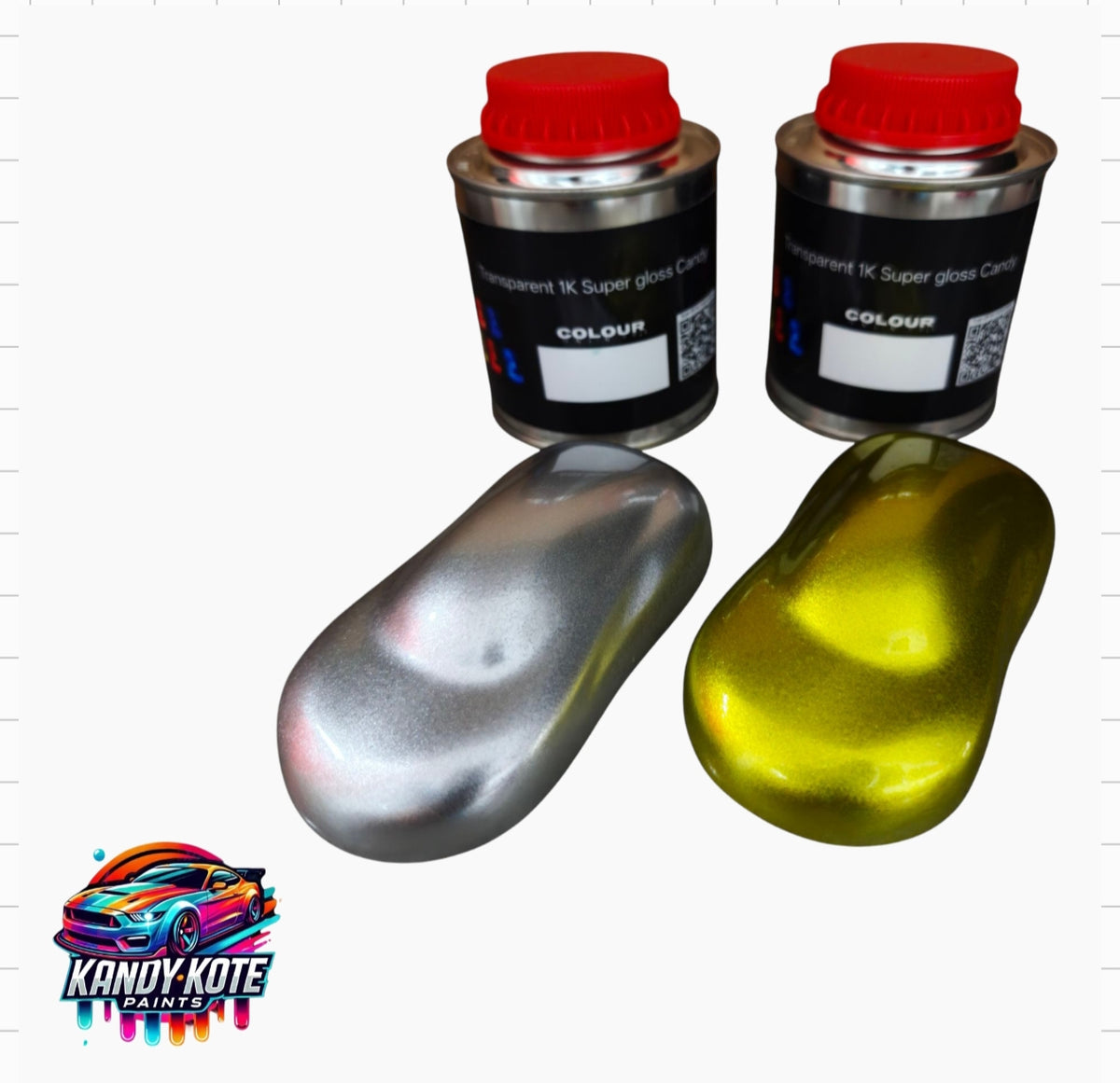 Kandy Kote 2 Layer Acrylic 1K Super Gloss Candy Auto Paint 250ml Kits