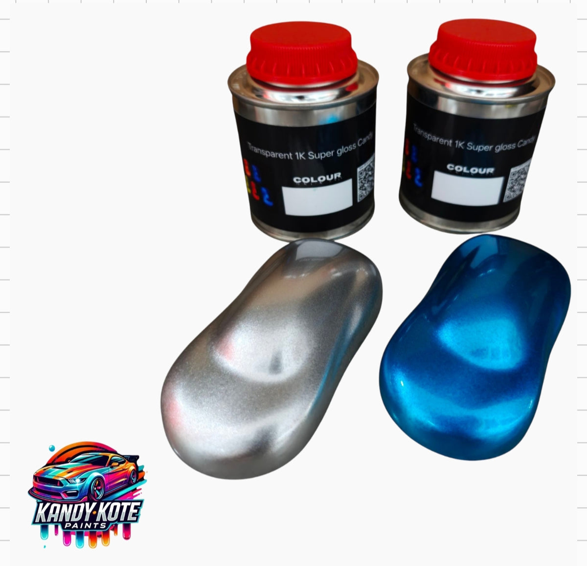 Kandy Kote 2 Layer Acrylic 1K Super Gloss Candy Auto Paint 250ml Kits