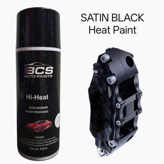 Satin Black Brake Engine Caliper Heat Paint 400ml Aerosol