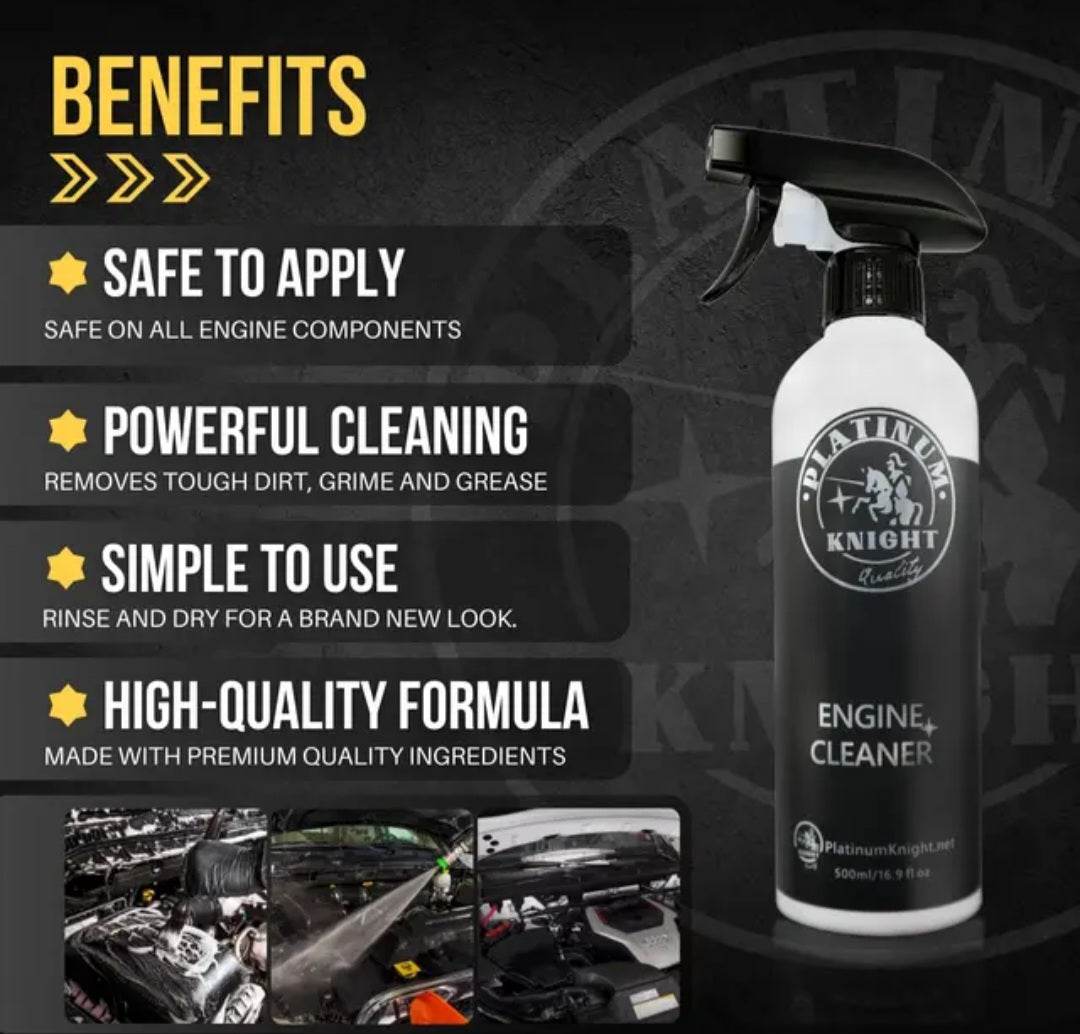 Platinum Heavy-Duty Engine Cleaner and Degreaser Spray Dissolves 0ils & Greases Car Deatiling
500ml