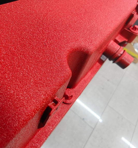 Car Rocker Cover Heat wrinkle paint - RED