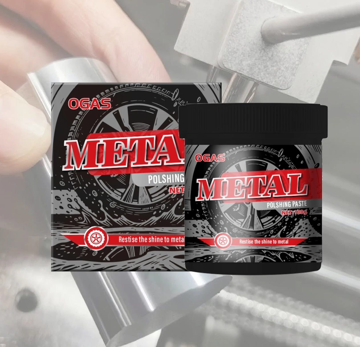 Metal Polishing Paste Auto Aluminium Surface Polish 100g