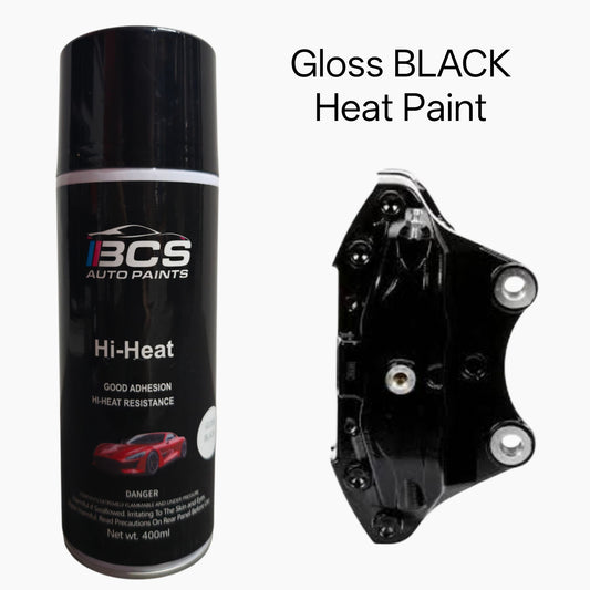 Gloss Black Brake Engine Caliper Heat Paint 400ml Aerosol