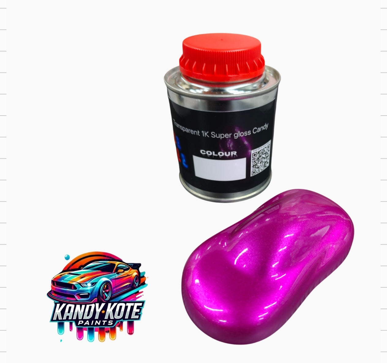 Kandy Kote 2 Layer Acrylic 1K Super Gloss Candy Auto Paint 250ml Kits