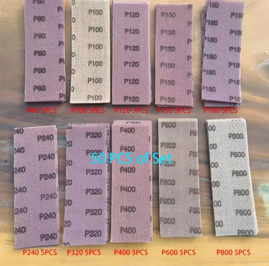 Net Mesh Sanding Disc 70 x 198mm Hook & Loop Anti-Blocking Net Sandpaper Wet or Dry Sandpaper Dust Free Abrasive Pads for Car Wood Drywall Metal Polishing & Grinding 50 Pce