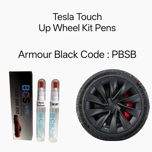 Tesla Wheel Rim Touch Up Pen Scratch repair Black Armour PBSB