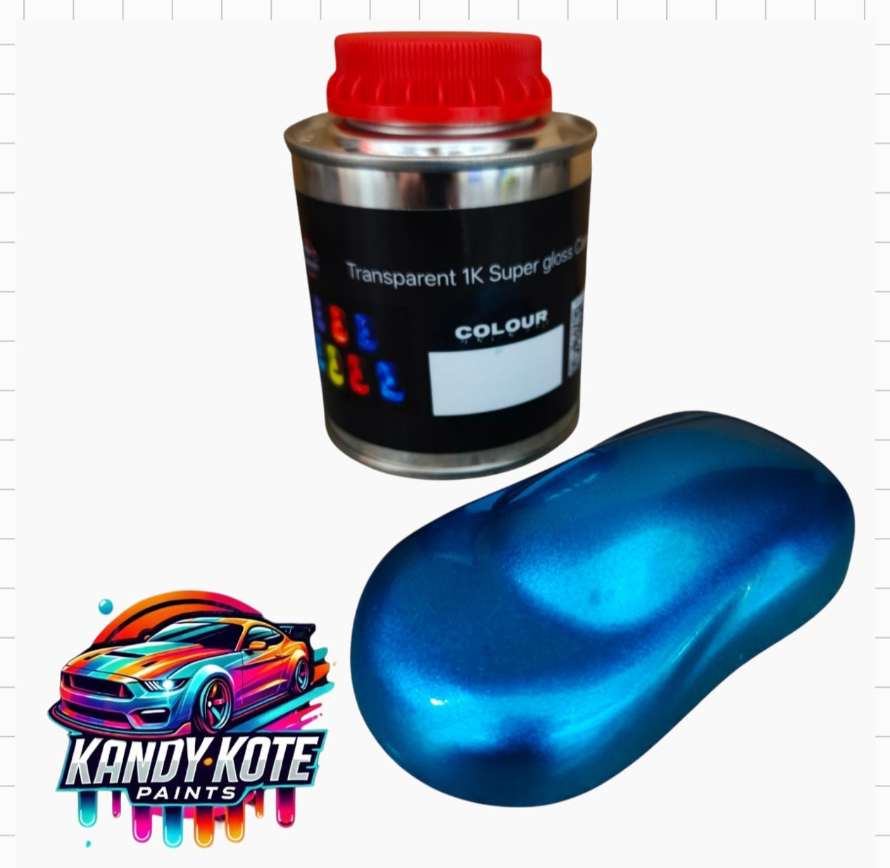 Kandy Kote 2 Layer Acrylic 1K Super Gloss Candy Auto Paint 250ml Kits