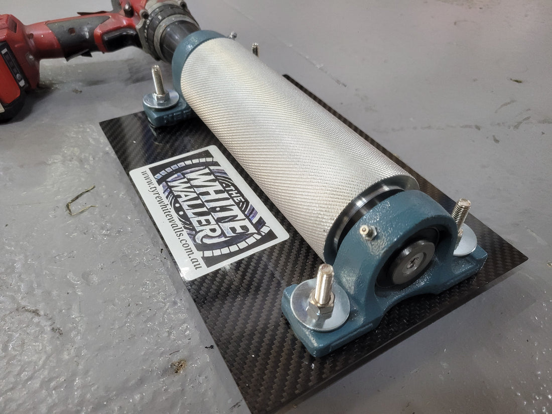 DIY Whitewall Machine Drill Powered Roller Kit