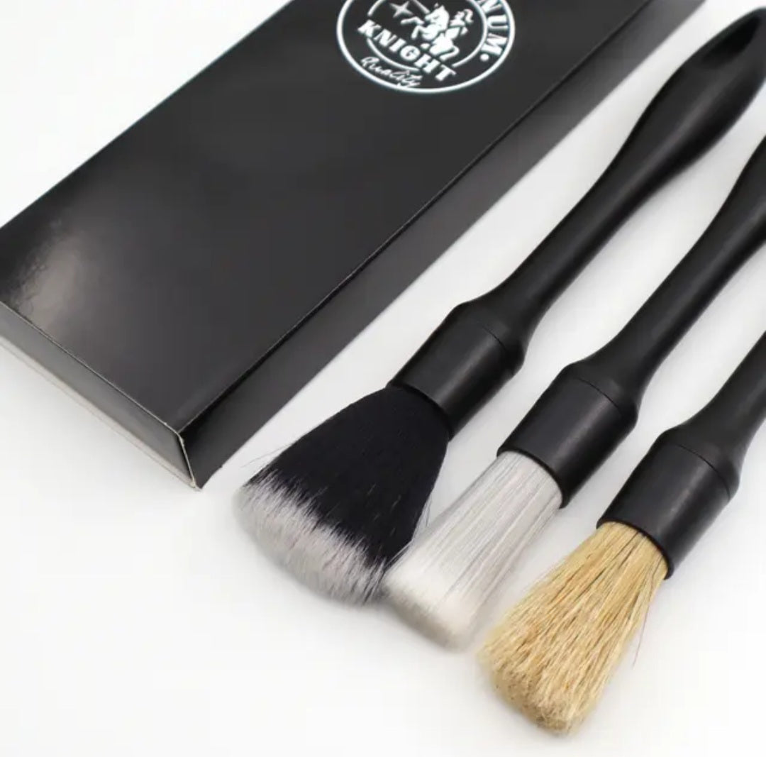 Platinum Complete Car Detailing Brush Kits Interior Detailing Ultra-soft Detail Brush Set