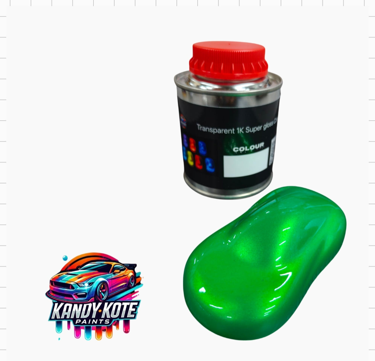 Kandy Kote 2 Layer Acrylic 1K Super Gloss Candy Auto Paint 250ml Kits