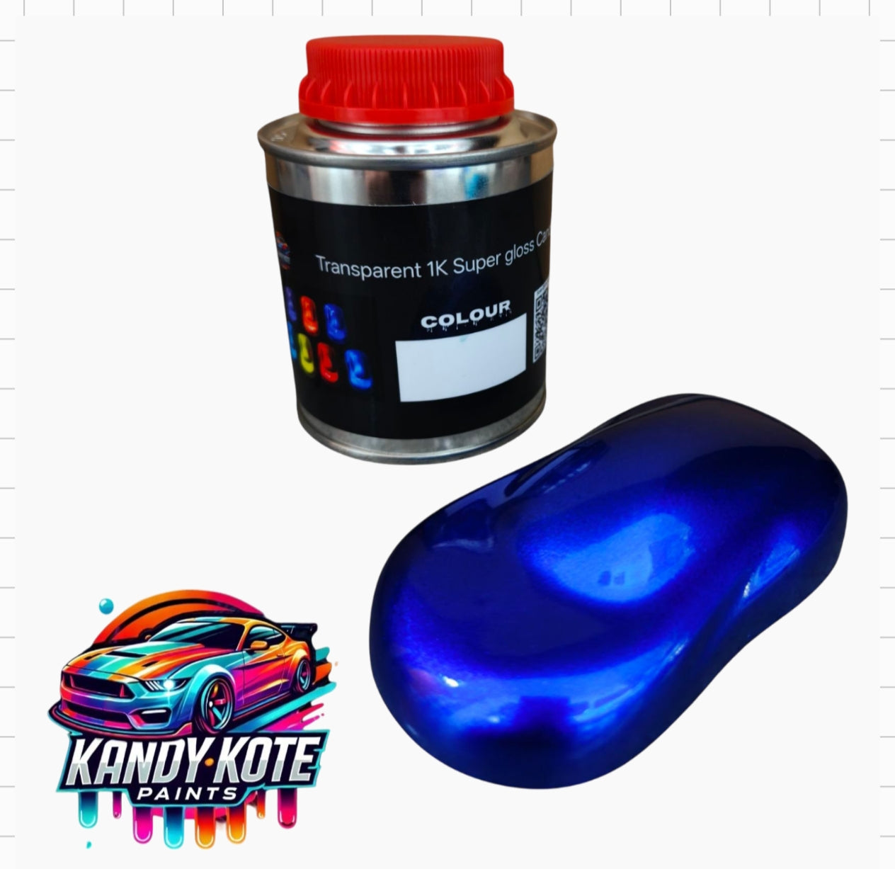 Kandy Kote 2 Layer Acrylic 1K Super Gloss Candy Auto Paint 250ml Kits