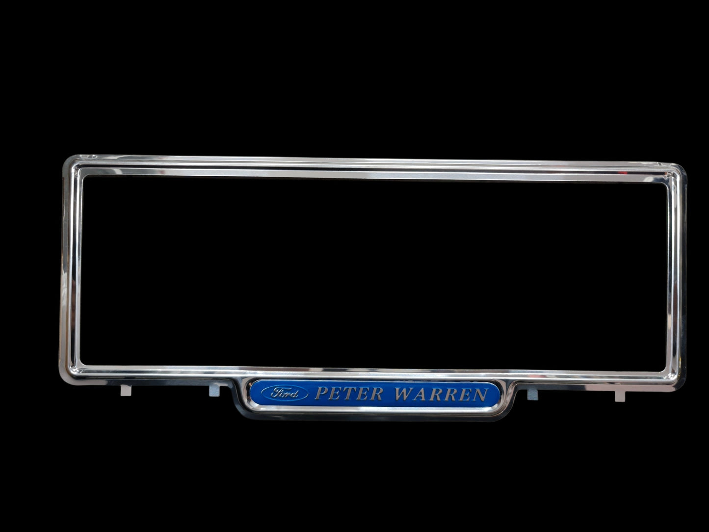 Genuine Retro Style  PETER WARREN FORD Classic License Plate Covers - Pair