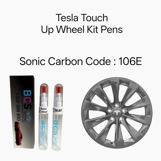 Tesla Wheel Rim Touch Up Paint Kit Sonic Carbon Code : 106E