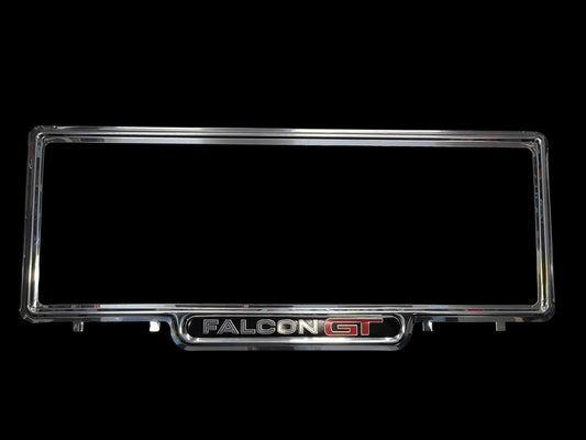 Genuine Retro FORD FALCON GT Classic License Plate Covers - Pair