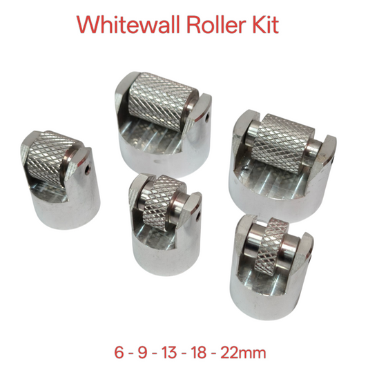 5 Rollers Full Kit Tyre Whitewall Roller Paint Applicator For Whitewall Redwall Tyres - Save $140