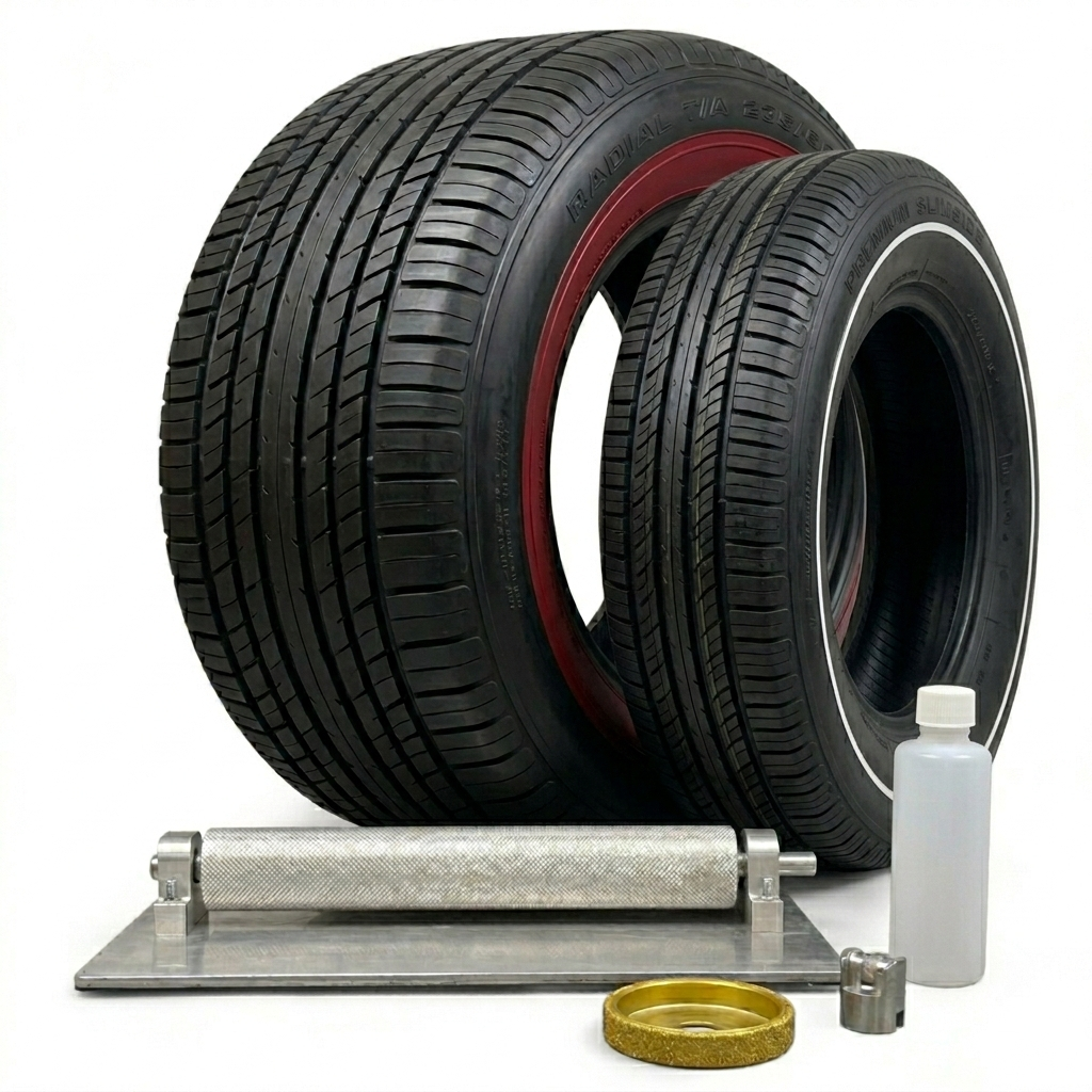 DIY Whitewall Machine Drill Powered Roller Kit