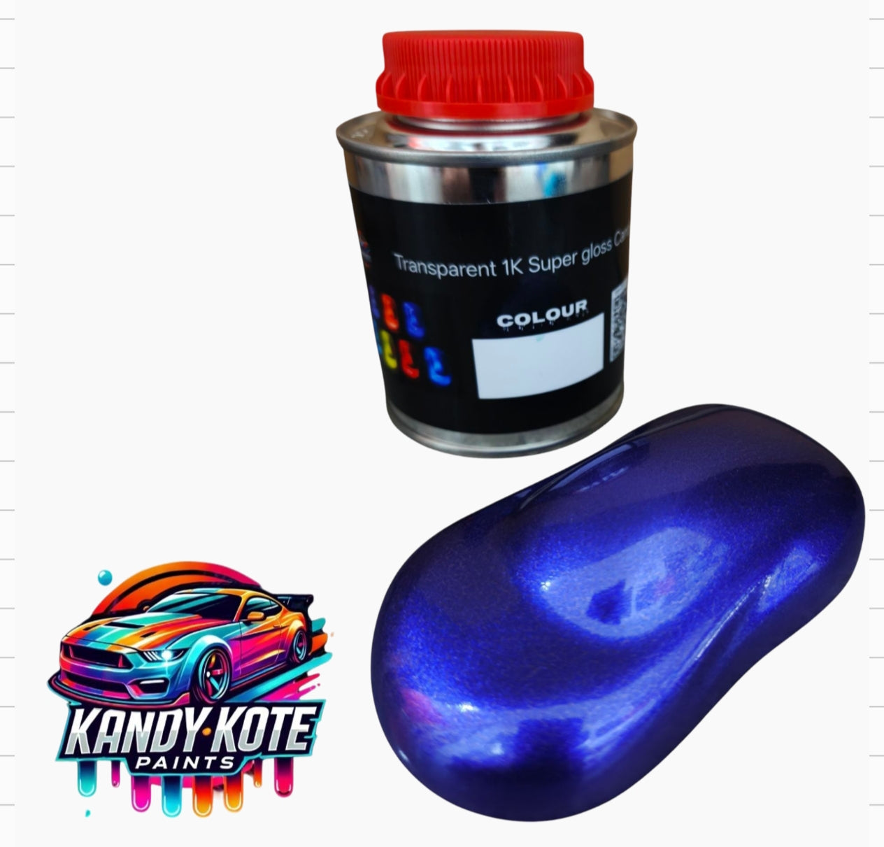 Kandy Kote 2 Layer Acrylic 1K Super Gloss Candy Auto Paint 250ml Kits